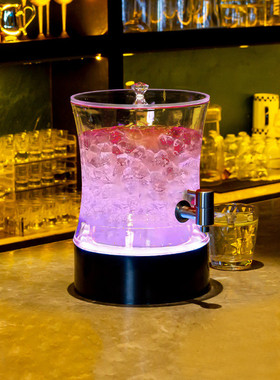 热销网红可乐酒炮酒吧ktv2升3升扎啤桶创意4升腰型精酿酒炮发光桶