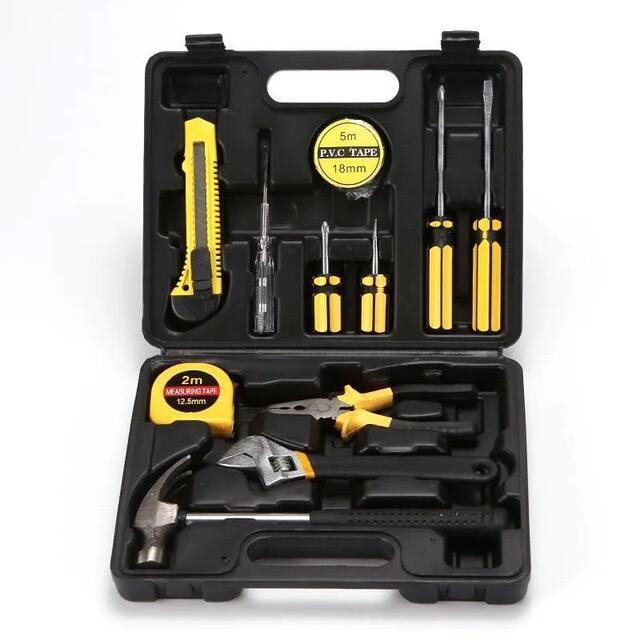 Hot-selling car home dual-purpose hardware tool set multi-function combination set car tool repair tool box home use