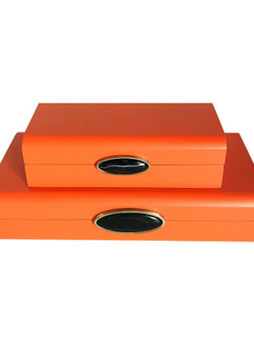 新中式玛瑙宝石装饰摆件酒店软装样板间首饰盒家居会所饰品收纳盒