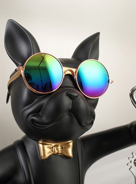 创意法斗犬红酒架摆件小狗收纳轻奢客厅装饰品餐边柜酒柜酒托摆设