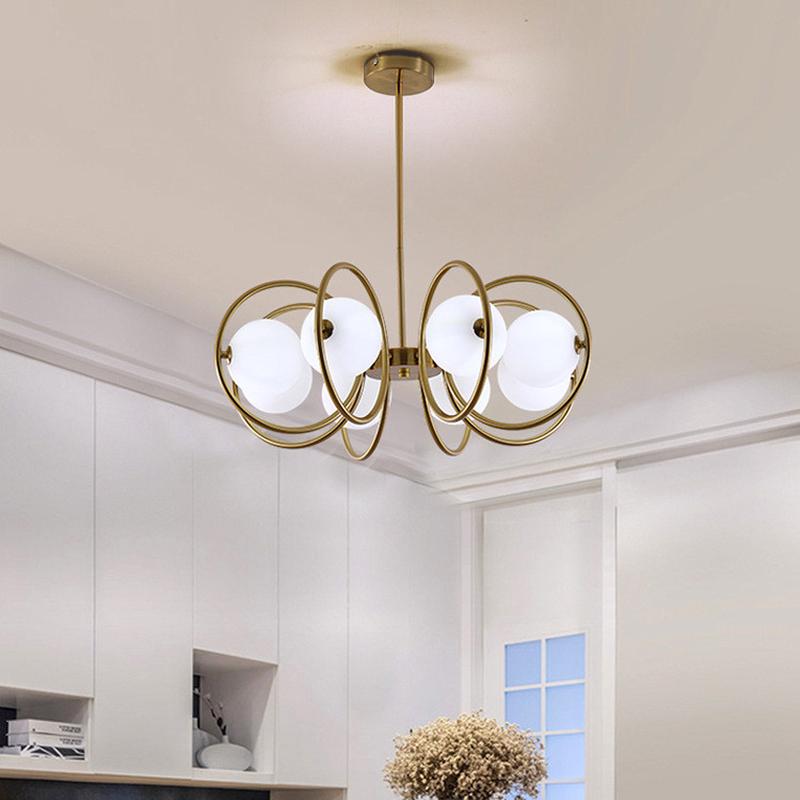 北欧餐厅吊灯简约卧室灯浪漫泡泡灯创意设计师房间服装店灯具 - 图2