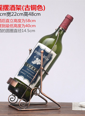 2eie【批发】大号5升欧式酒架3升红酒架铁艺葡萄酒架装饰酒摆件3l