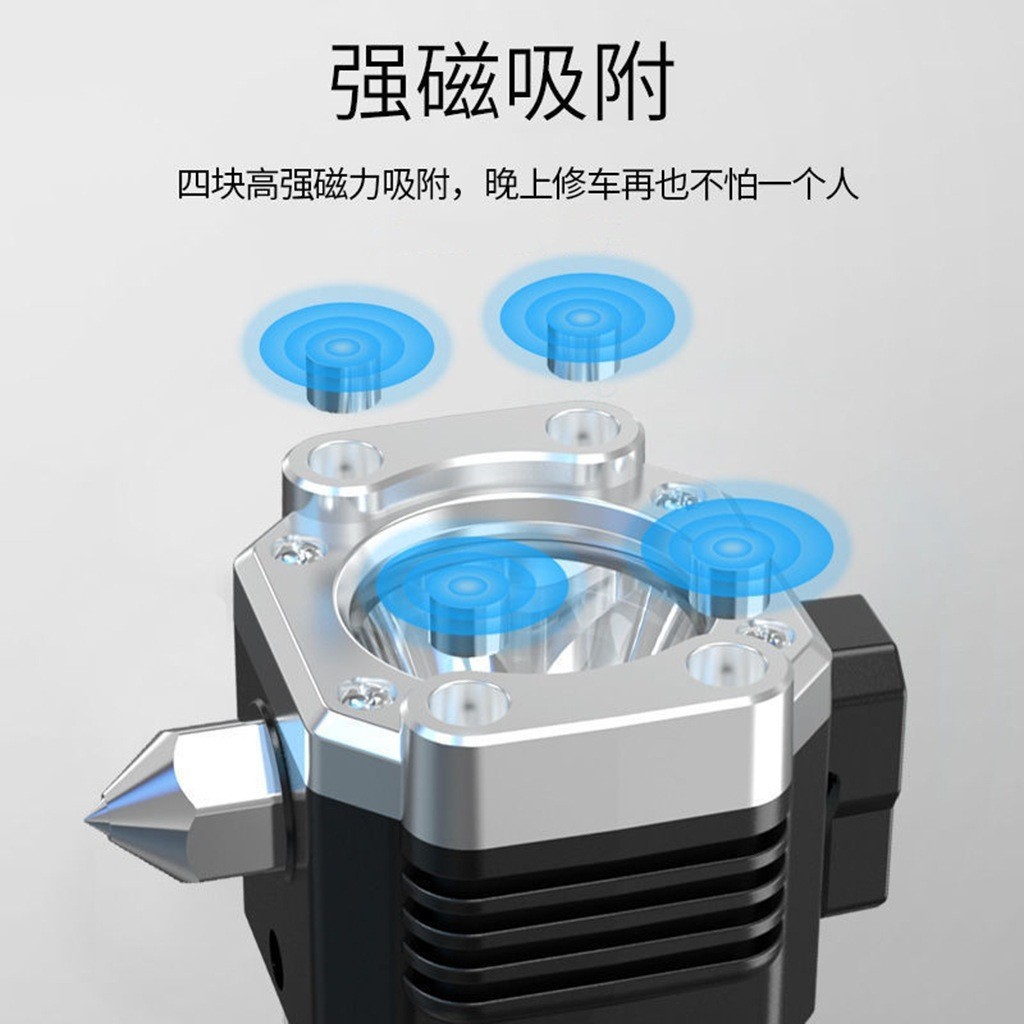 LED multifunctional flashlight car safety hammer USB rechargeable flashlight outdoor emergency work light bright flashlight