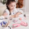 Directly supplied pink office scissors for students, stapler, stationery set, book, multi-functional binding combination