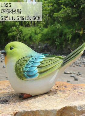 货源户外园林摆件小鸟树脂工艺品创意鸟模型别墅庭院花园仿真