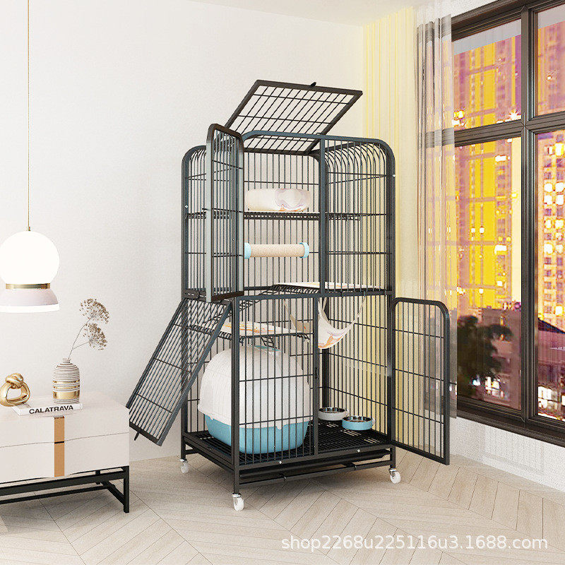 猫笼子猫别墅家用二三层猫窝大型猫笼猫咪宠物自由空间超大猫笼,淘宝优惠券,粉丝福利购,淘宝优惠卷
