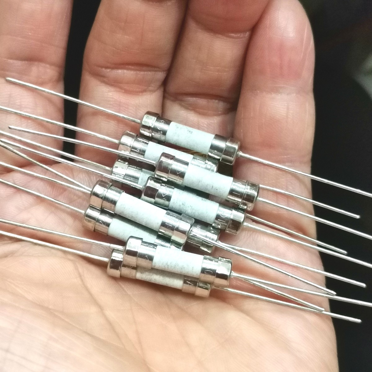 5个T8AH250V T10AT5AT4A 5X20慢熔断陶瓷保险丝 线路板电机保险管 - 图1