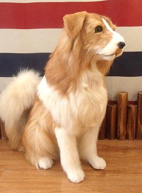 m3no批发家居摆件牧羊犬雪纳瑞狼狗动物模型展厅装饰品狗软装