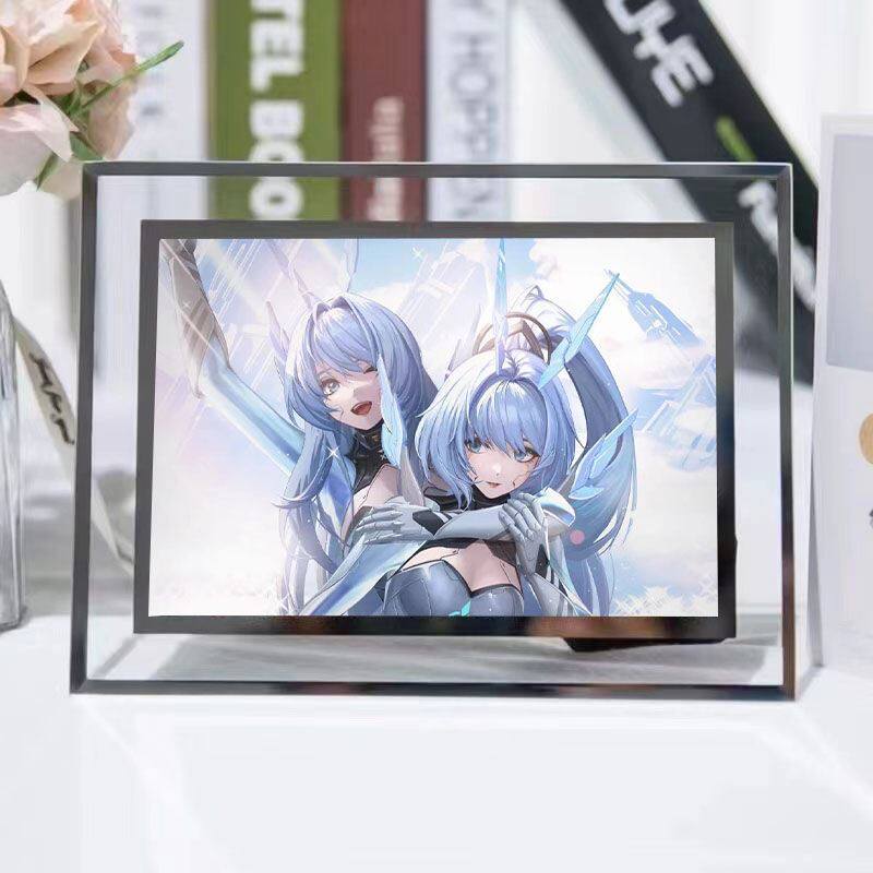 王者荣耀水晶李信公孙离合影王者荣耀水晶相框定制照片摆件送男女朋友生日礼物