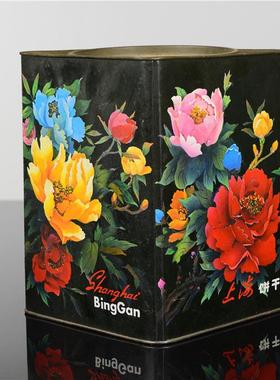 老北京饼干桶儿时回忆铁桶黄油饼干传统风味经典怀旧零食曲奇怀旧