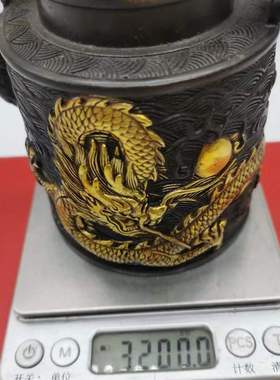 壶批发流金铜龙古董古玩乡下收怀旧客厅复古工艺纯铜加厚老物件