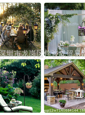 牧羊钩工艺品架双钩76英寸盆栽园艺地插杆装饰灯挂钩花园厂家