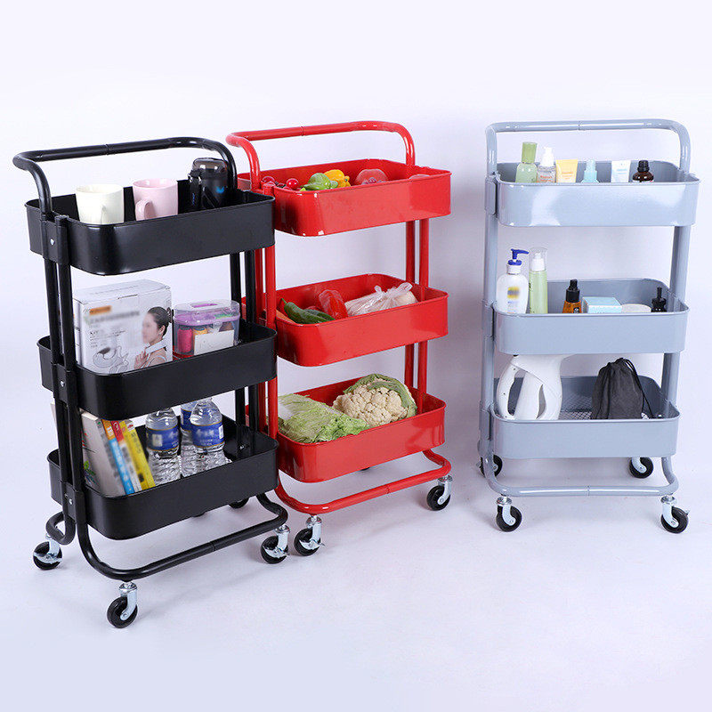 热销厨房置物架落地式多层碗碟收纳架可移动储物架轮子卧室收纳架,淘宝优惠券,粉丝福利购,淘宝优惠卷