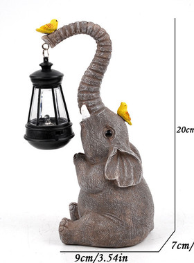 可爱动物提灯摆件太阳能户外花园庭院创意场景装饰temu热销