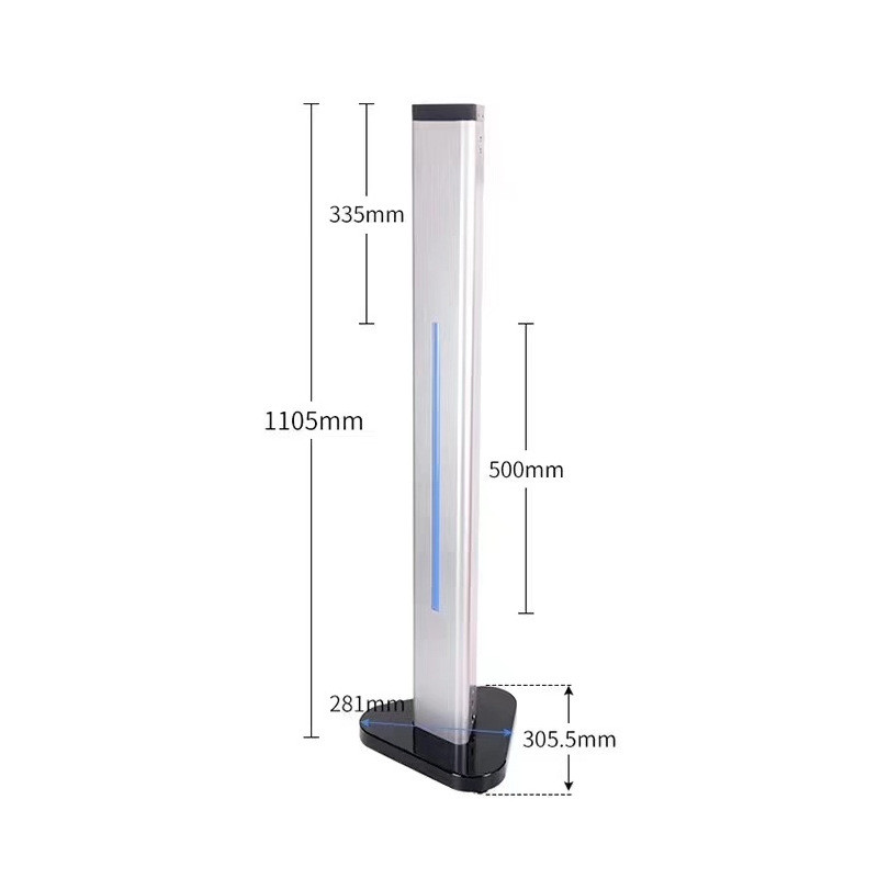 Dynamic face attendance pole face recognition all-in-one machine column desktop access control face brush bracket at the door of the community