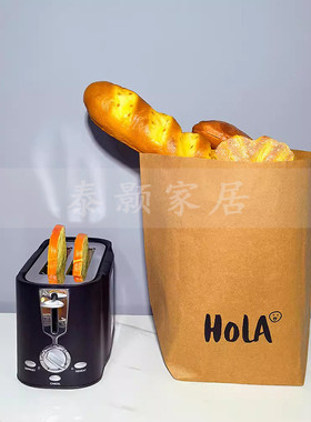 热销欧式现代样板间厨房全案橱柜台面包机锅具酒杯组合桌面软装饰