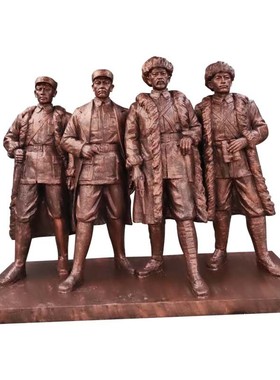 雕像玻璃钢雕塑农耕创意户外民族风雕塑广场摆件大型铸铜人物学校