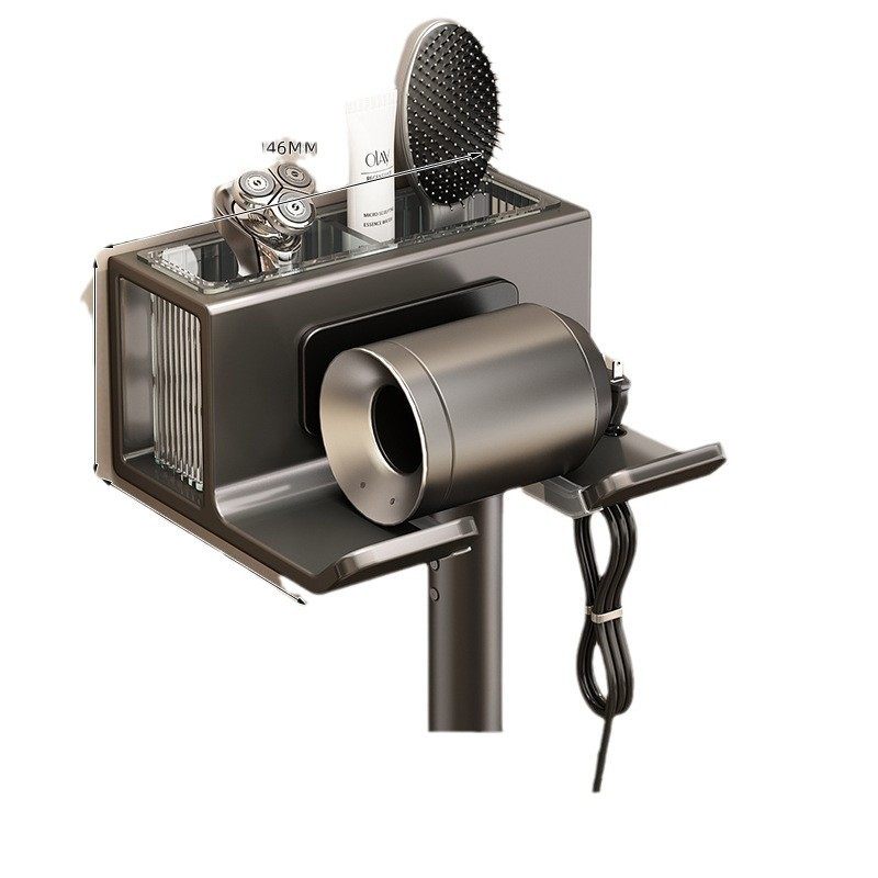 吹风机置物架免打孔卫生间壁挂式电吹风支架浴室风筒收纳架子,淘宝优惠券,粉丝福利购,淘宝优惠卷