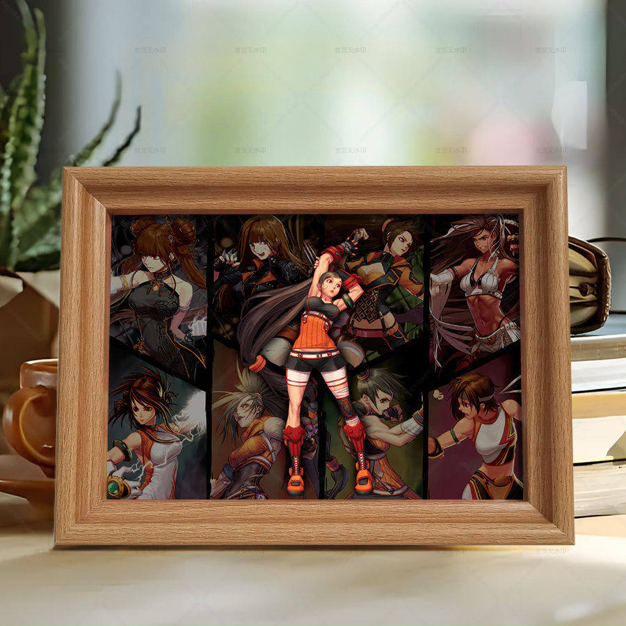地下城与勇士官网地下城与勇士DNF职业立绘插画周边木质相框新款精致摆台摆件