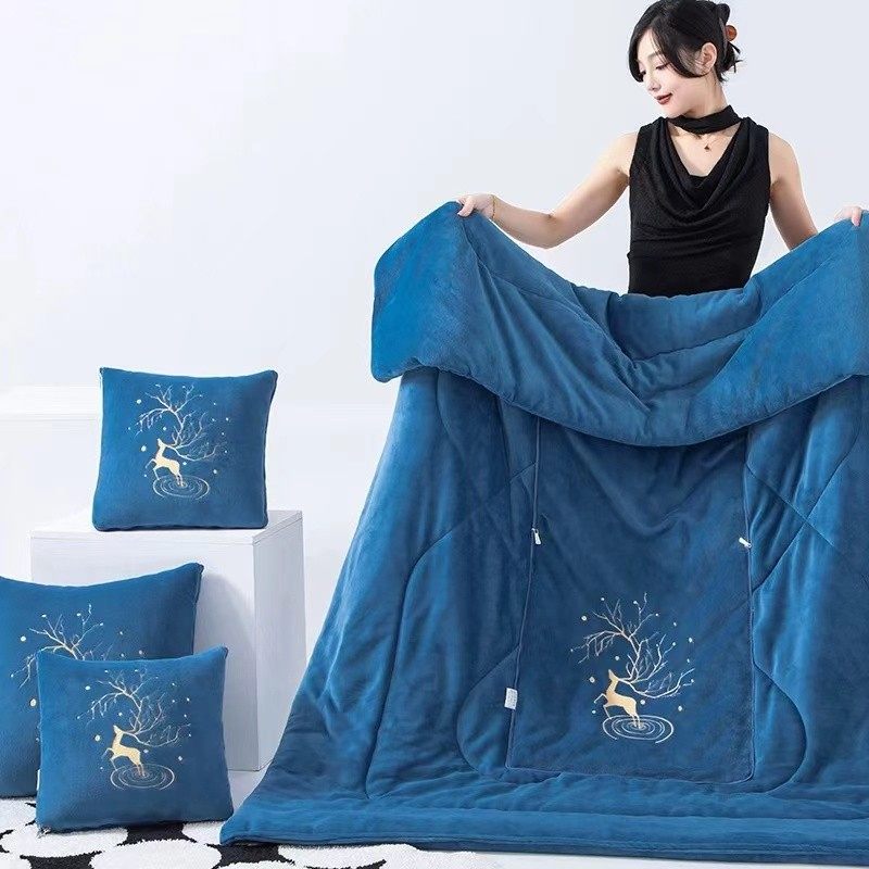 两用抱枕被子二一沙发汽车可折叠靠垫办公室午睡加厚毛毯,淘宝优惠券,粉丝福利购,淘宝优惠卷