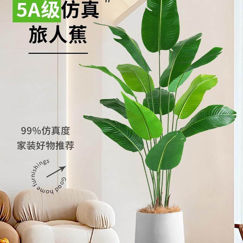 热销仿真绿植假树天堂鸟仿生植物盆栽摆件高端轻奢室内客厅装饰花,淘宝优惠券,粉丝福利购,淘宝优惠卷