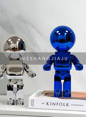 热销现代简约创意摆件轻奢面太空人物客厅电视柜书桌抽象软装饰品