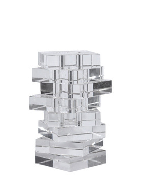 层叠创意现代简约水晶花瓶花插几何花器家居客厅电视柜桌面装饰