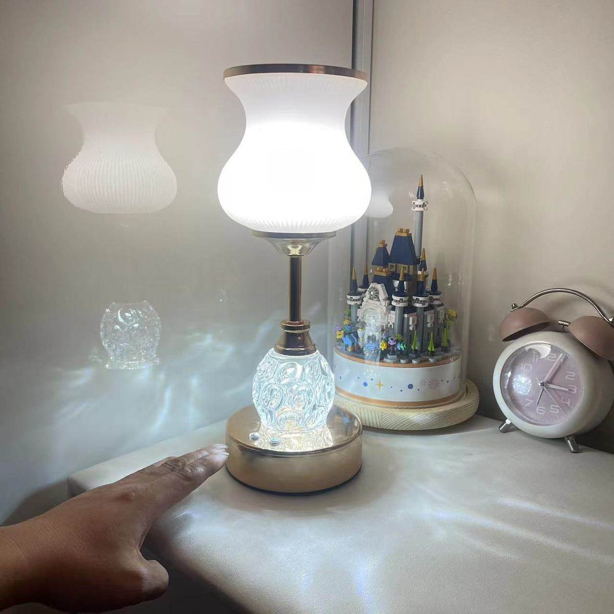 护眼台灯ins少女桌灯卧室床头伴眠灯3色无极调光氛围小夜灯儿童,淘宝优惠券,粉丝福利购,淘宝优惠卷