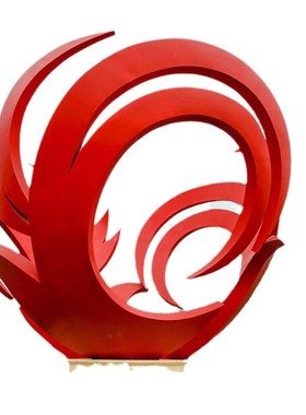 不锈钢雕塑定制厂家大型金属景观园林城市广场标志性镜面抽象摆件