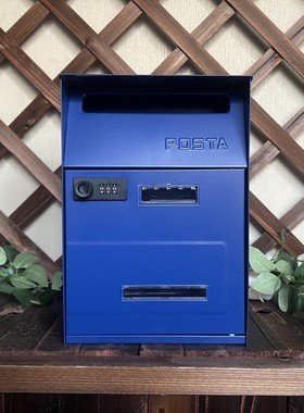 9qxc外防密码锁信箱装饰美式港式邮箱别墅信报箱室批发雨水意见箱