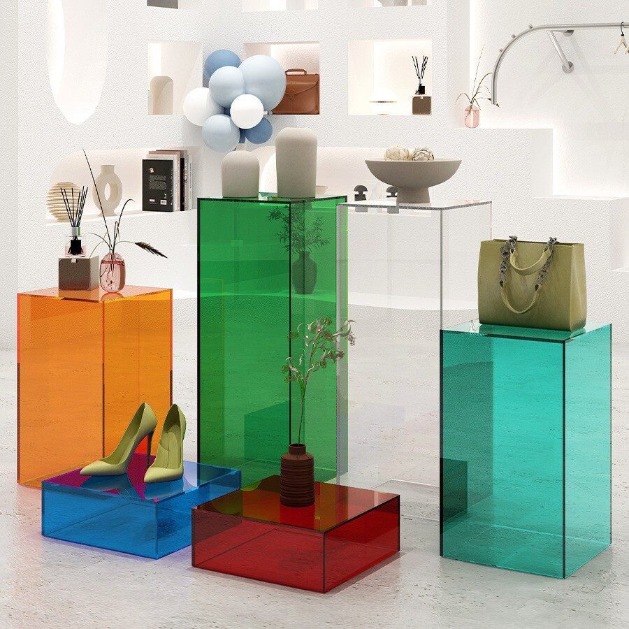 亚克力透明展示盒展示柜服装店落地橱窗陈列鞋包亚克力展示架,淘宝优惠券,粉丝福利购,淘宝优惠卷