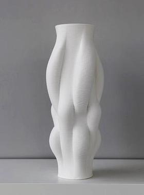 zaha设计师款艺术陶瓷花瓶现代简约客样板间民宿花器餐厅饰品摆件