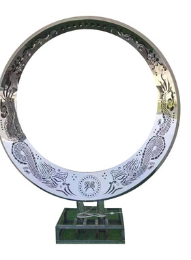 定制大型广场镂空灯光雕塑校园景观装饰主题摆件不锈钢公园小品