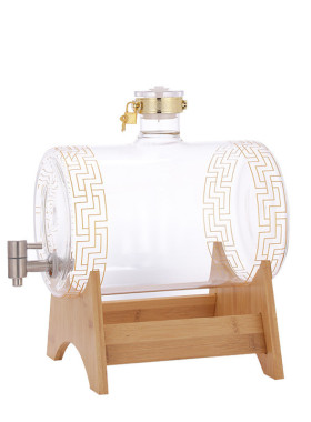 厂家桶养生泡酒瓶高硅硼玻璃泡酒玻璃5斤10斤15斤20斤泡酒玻璃瓶