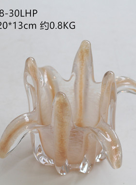 碧轩现代摆件艺术琉璃迷你创意客厅玄关电视柜书房样板间装饰花瓶