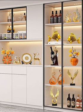 轻奢高档家居现代客厅办公室书柜酒柜装饰品摆件软装套装工艺品