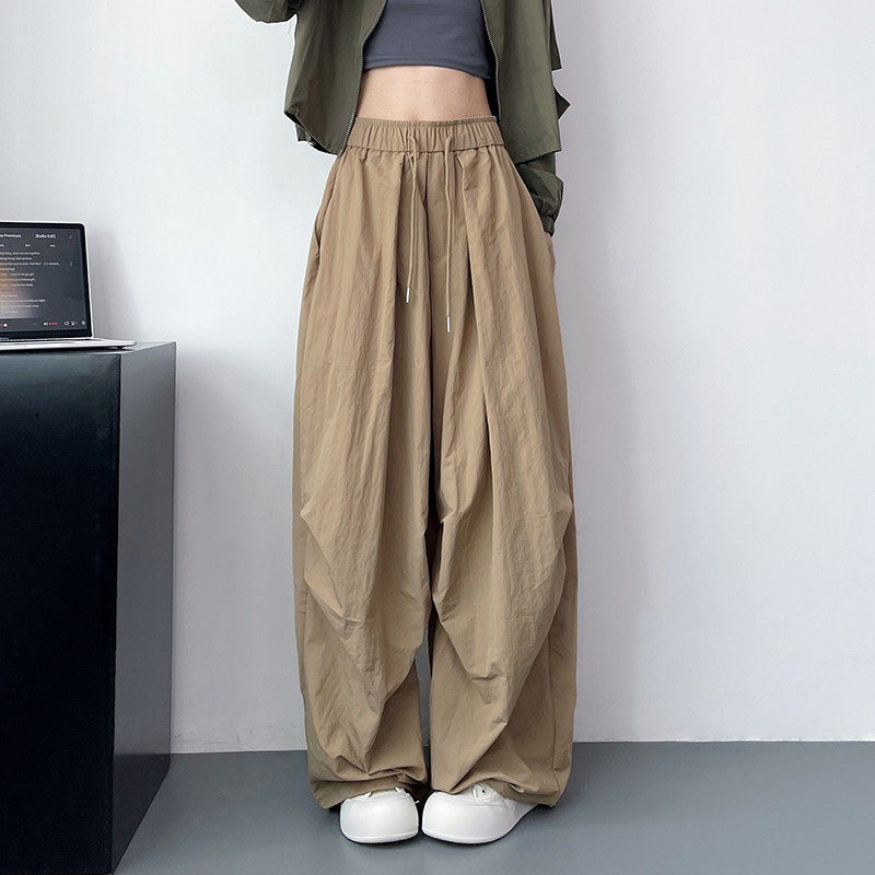 阔腿裤女秋季大码胖mm宽松显瘦遮胯拖地裤垂感蓬松直筒,淘宝优惠券,粉丝福利购,淘宝优惠卷