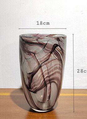 轻奢现代简约玻璃花瓶家居样板房客厅桌面三件套插花软装饰品摆件