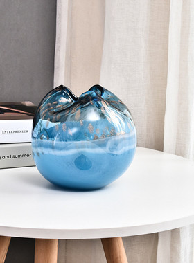 北欧玻璃花瓶摆件客厅创意插花ins简约餐桌面装饰品批发