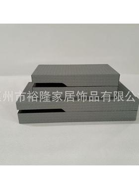 厂家批发收纳盒皮革家居卧室装饰摆件开口木质首饰饰品盒厂家