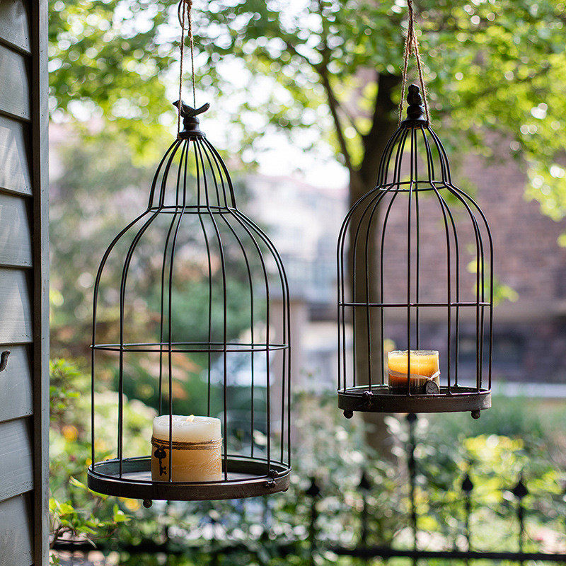 装饰花园铁艺装饰鸟笼花器摆件吊篮花盆花架悬挂烛台插花橱窗婚庆,淘宝优惠券,粉丝福利购,淘宝优惠卷