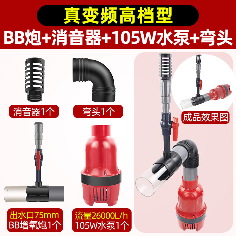 HASE鱼池增氧推水器造浪水循环爆氧泵潜水曝气增氧机出水口增氧炮 - 图2