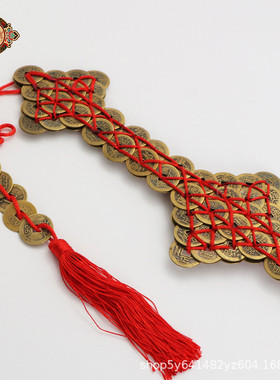 宏达铜器批发仿古大中小号五帝铜钱剑家居摆件礼品吉祥