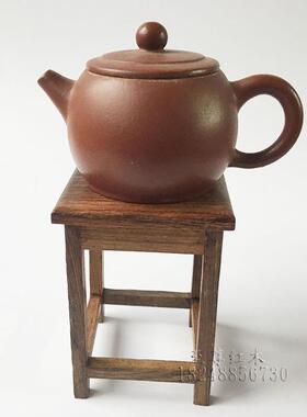 小家具工艺品摆件中式微型家具模型鸡翅木仿古典红木餐圈椅批发