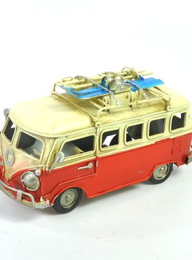 仿古创意礼品金属工艺品复古摆件铁艺游乐园儿童房汽车模型摆设