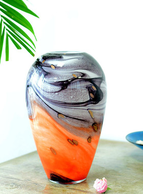 欣可玻璃花瓶简约透明家居手工水培家居客厅插花摆件装饰艺品