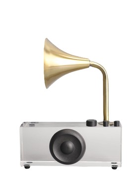 简约现代几何水晶留声机样板房售楼部客厅电视柜饰品摆件玄关桌面