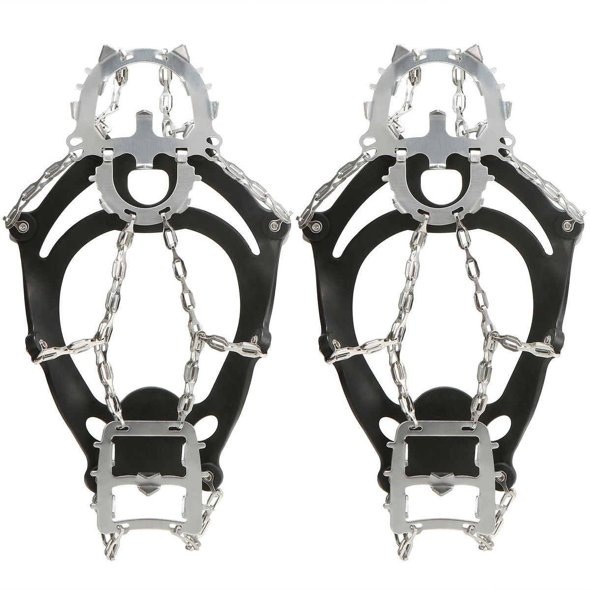 铁链防滑鞋套tpe18齿加强户外登山用品便携轻便雪地冰爪,淘宝优惠券,粉丝福利购,淘宝优惠卷