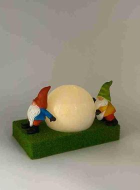 热销可爱小矮人摆件氛围灯太阳能户外防水庭院灯装小院装饰精灵灯