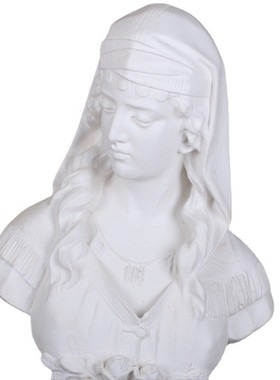 罗马少女雕塑头像人物50cm教具素描速写美术静物写生人像石膏像